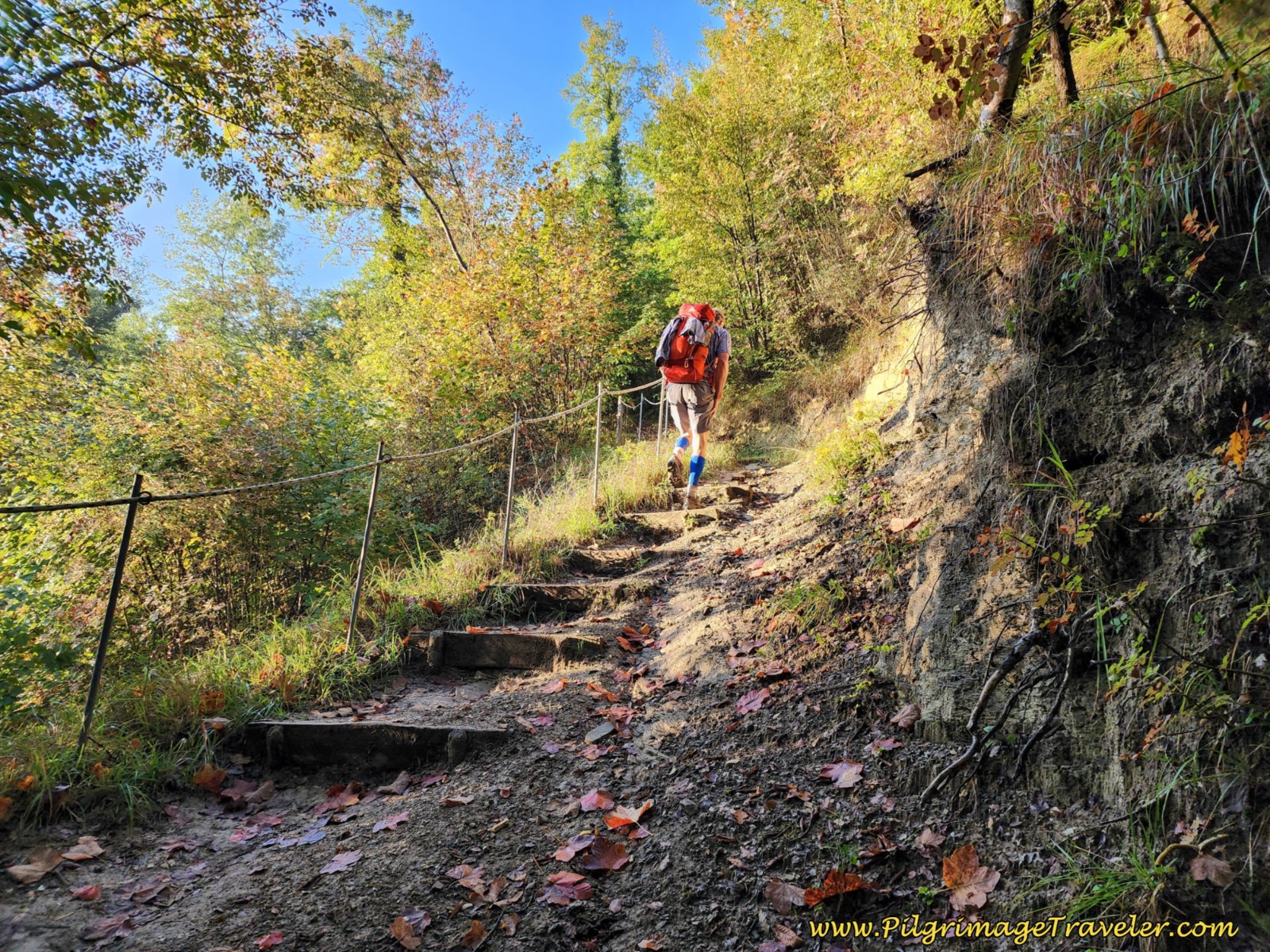 The Steps Climbing Up from the Drainage on the Other Side