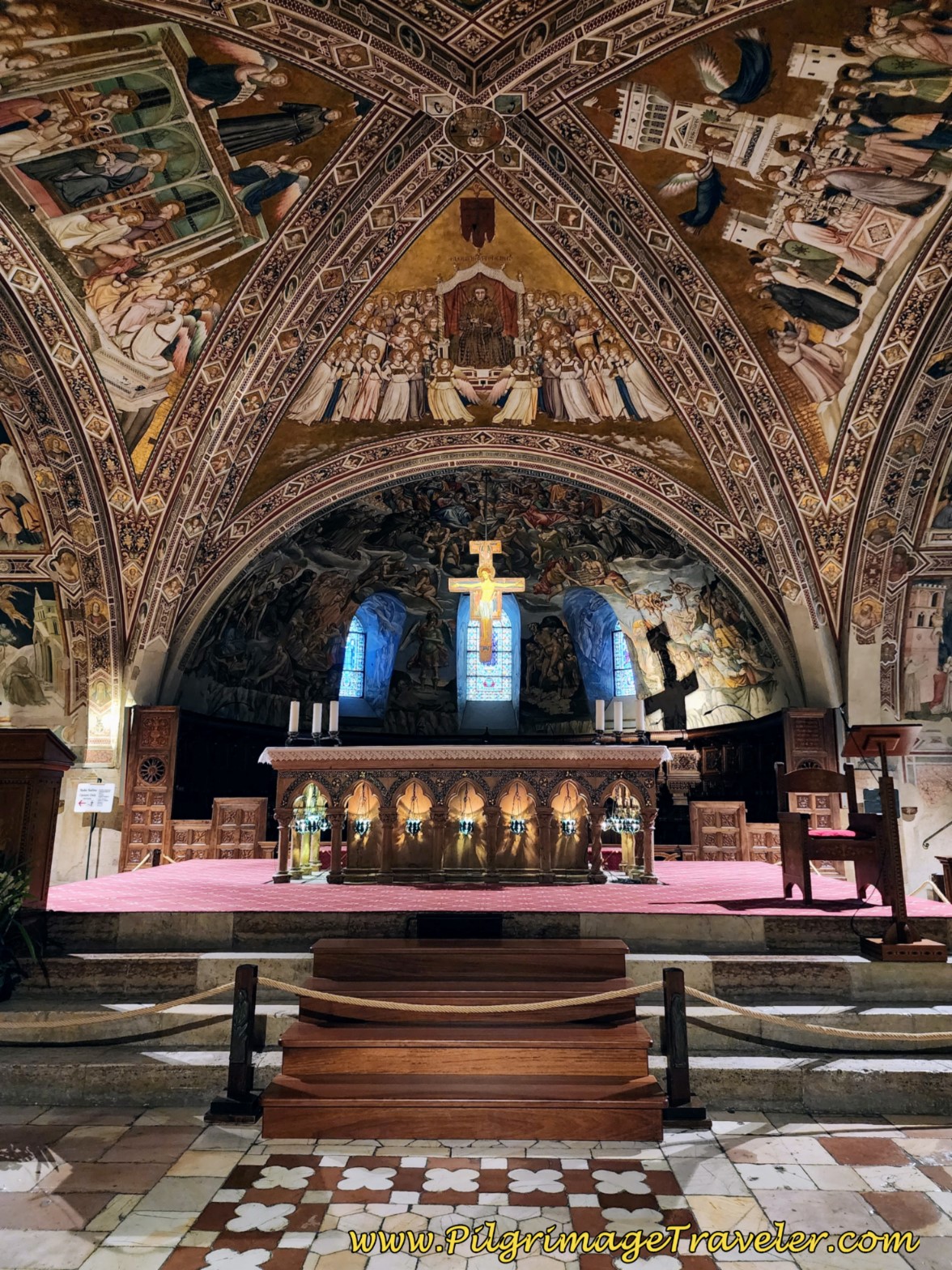 Lower Basilica, High Altar, Basilica di San Francesco, Assisi