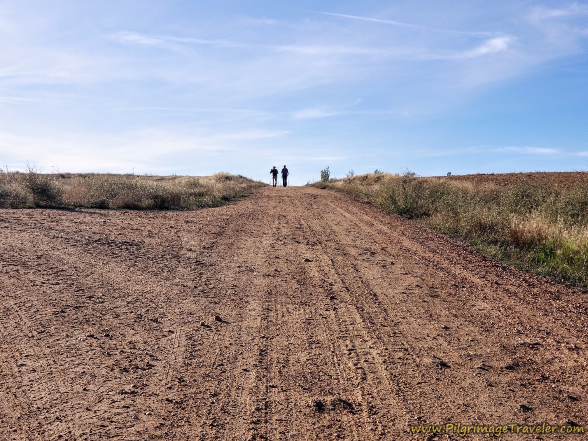 Boys Ahead on the Camino de Castellanos