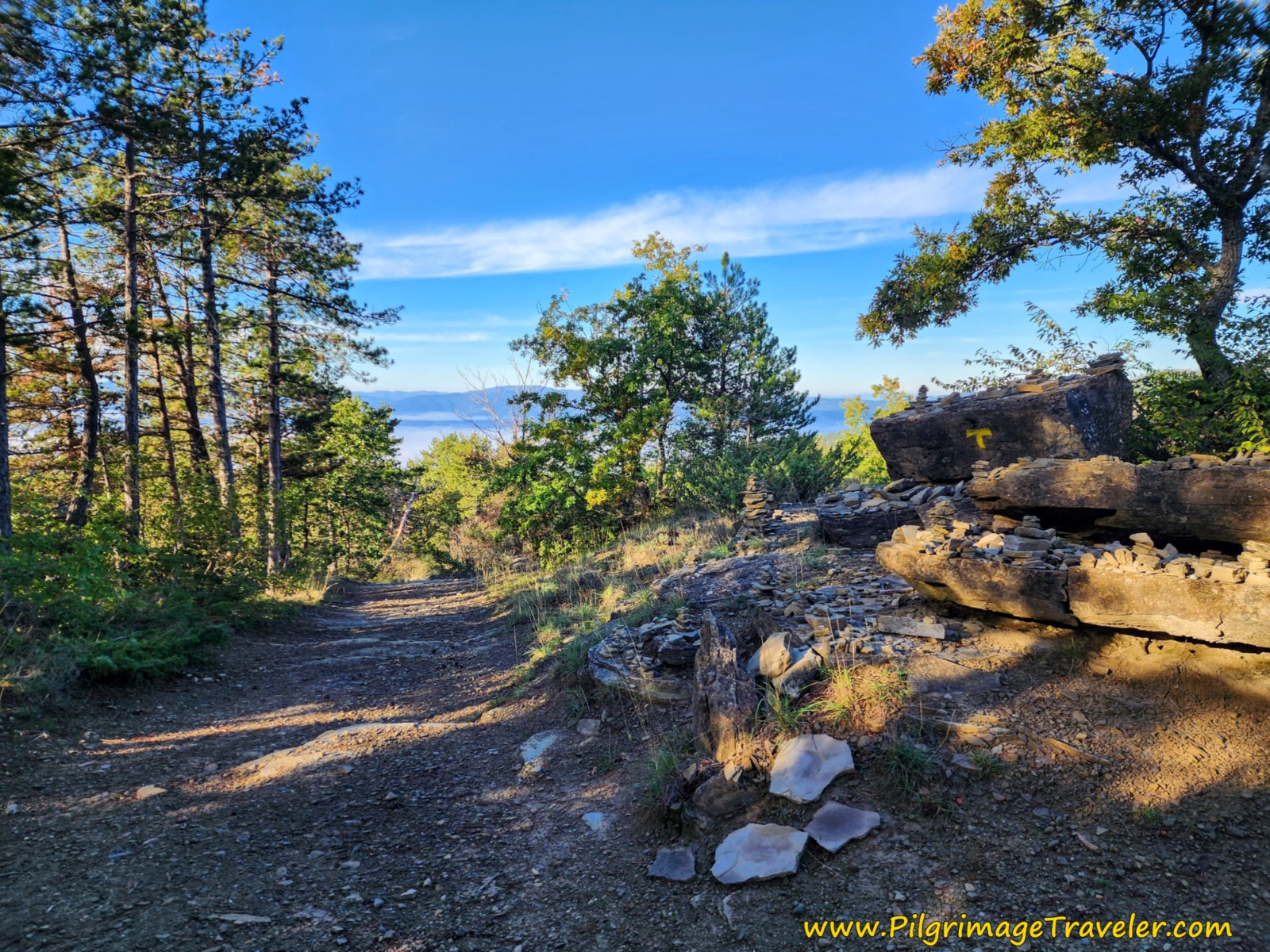 Follow the Well-Marked Gravel Road Down the Mountain