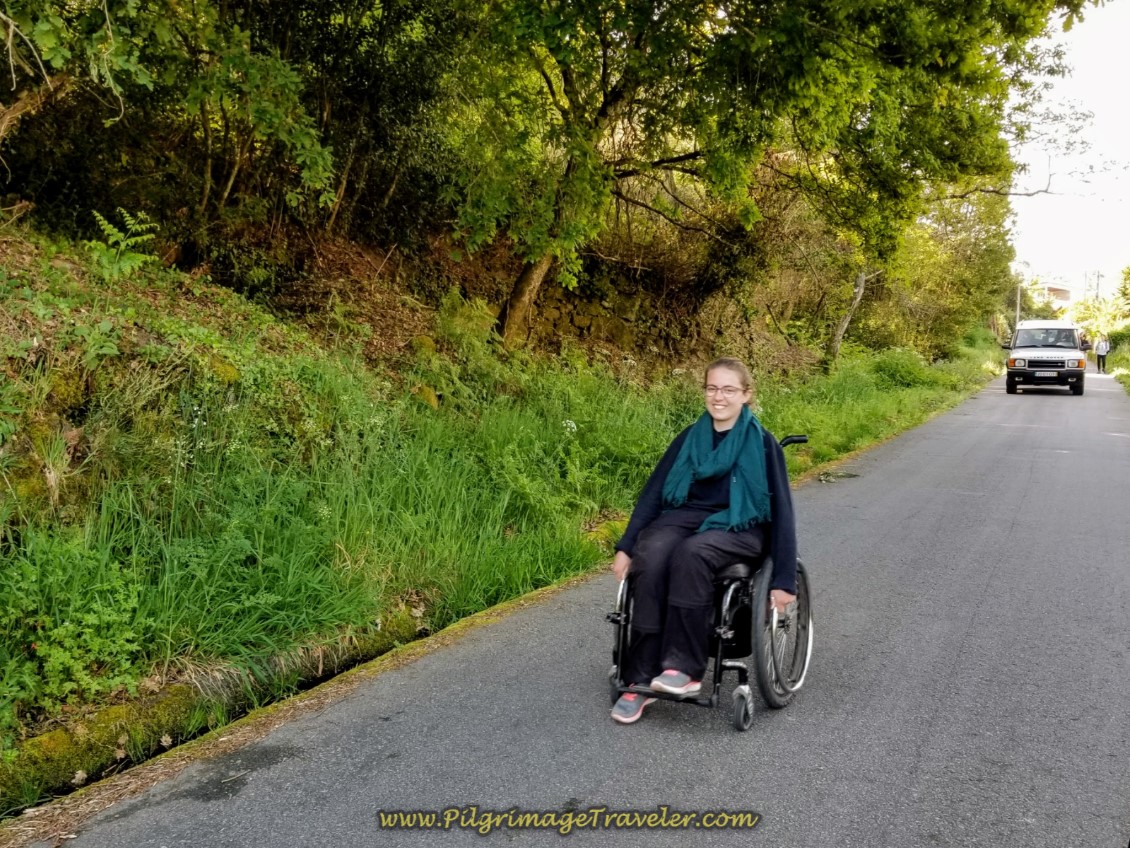 Magdalena Smiles as She Cruises on the Paved Road Magdalena Smiles as She Cruises on the Paved Road