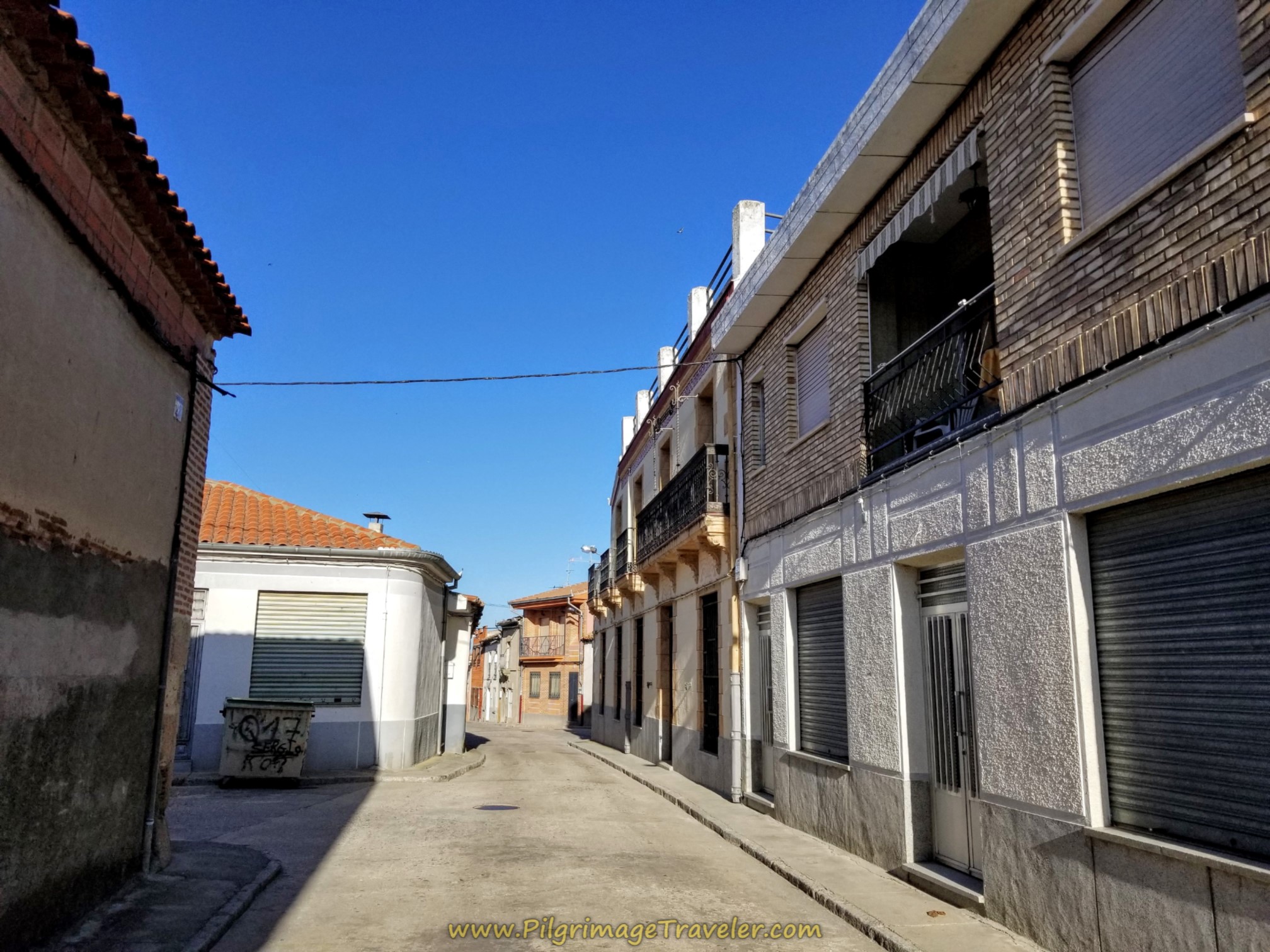 Along the Calle Honda on day five of the Camino Teresiano.