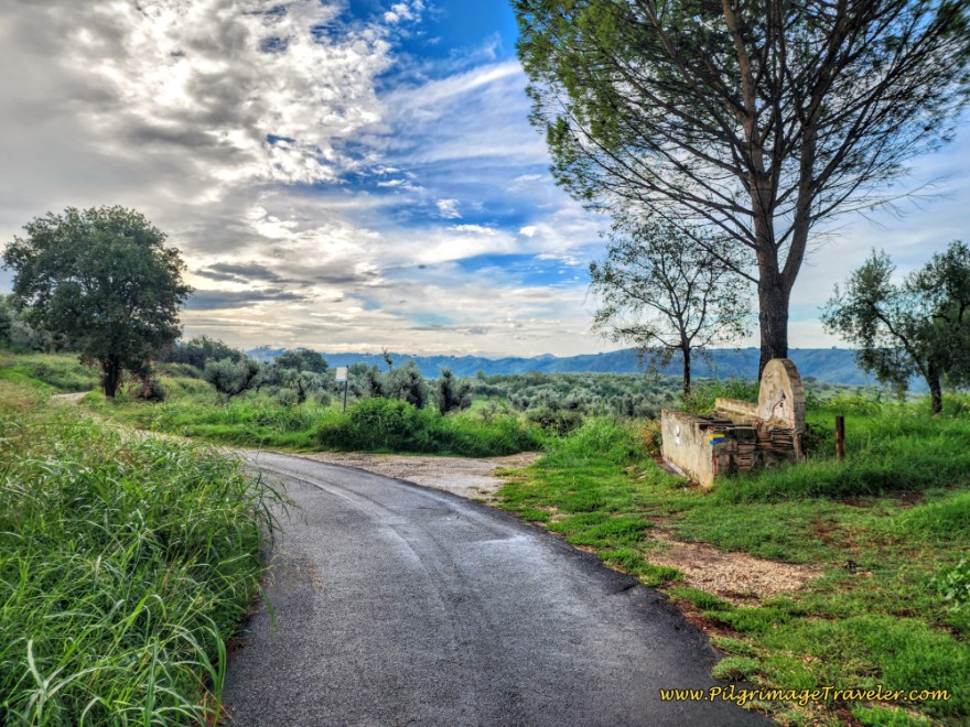Way of St. Francis: Day Twenty-One, Ponticelli to Monterotondo - Historic Water Fountain