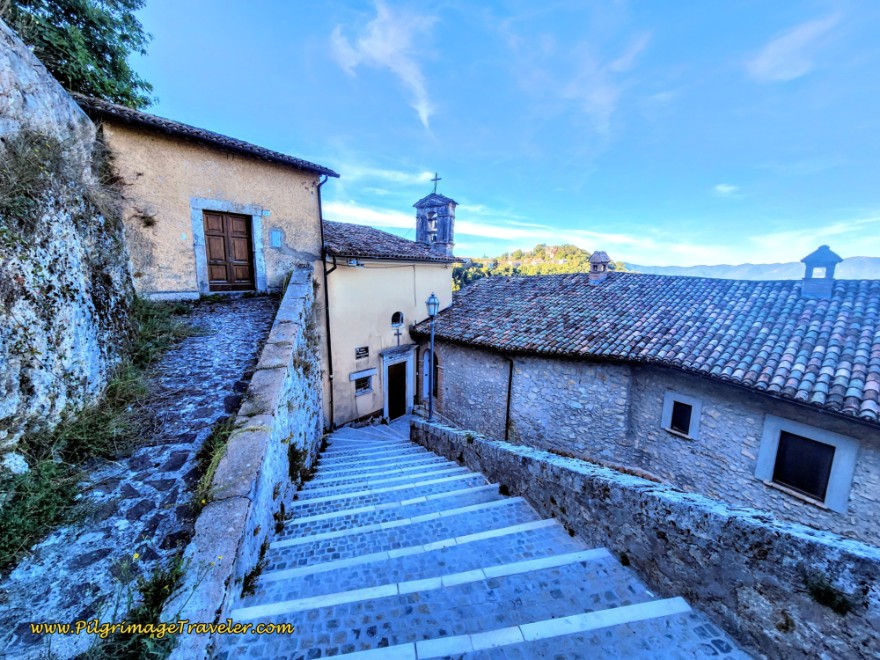 Way of St. Francis: Day Eighteen, Poggio Bustone to Rieti - Steps from the Madonna della Misericordia Church, Cantalice
