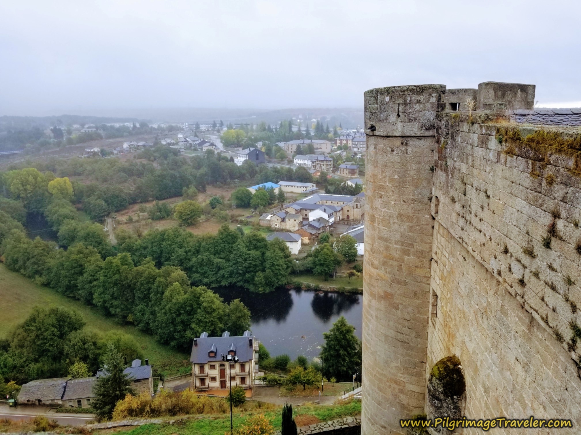View of the Río Castro from the Castle Ramparts