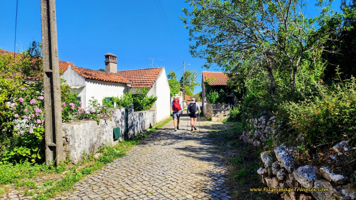 Walking Thru Venda do Negro on Day Seven of the Camino Portugués