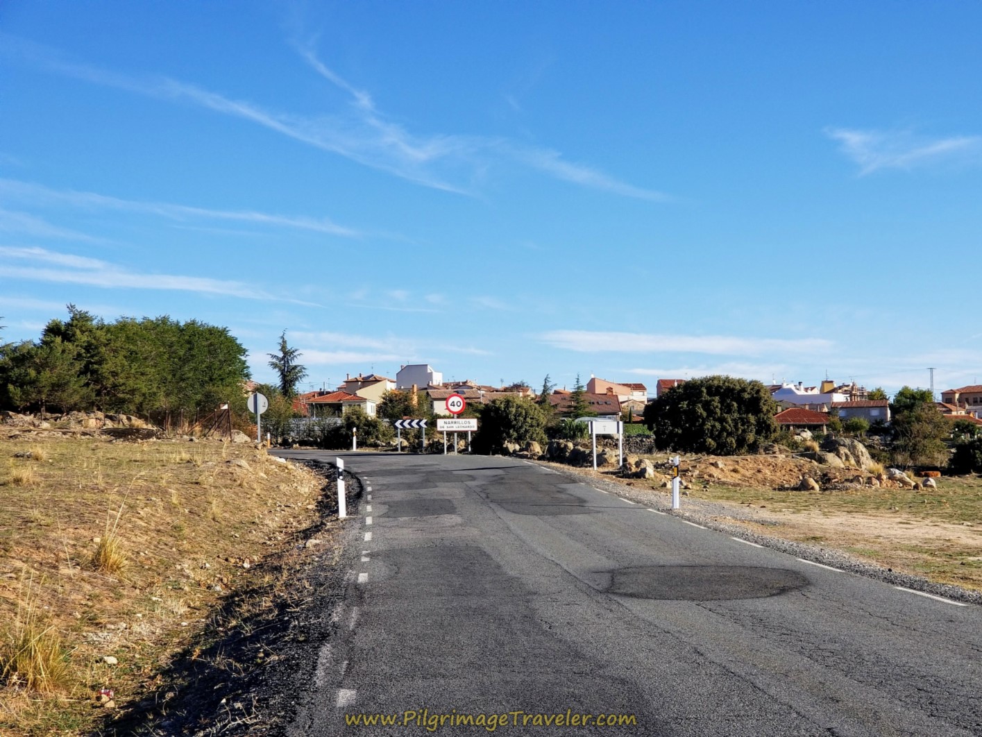 Entering Narrillos de San Leonardo Entering Narrillos de San Leonardo