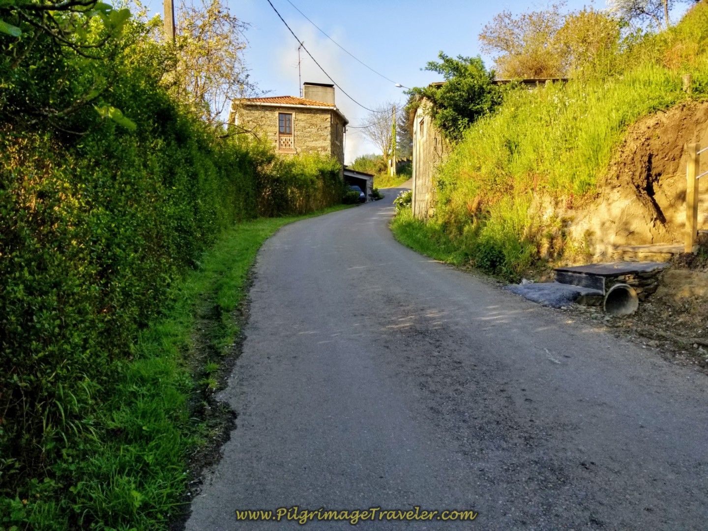 Bear Right Ahead and Keep on Climbing on day two of the Camino Inglés, Coruña Arm!