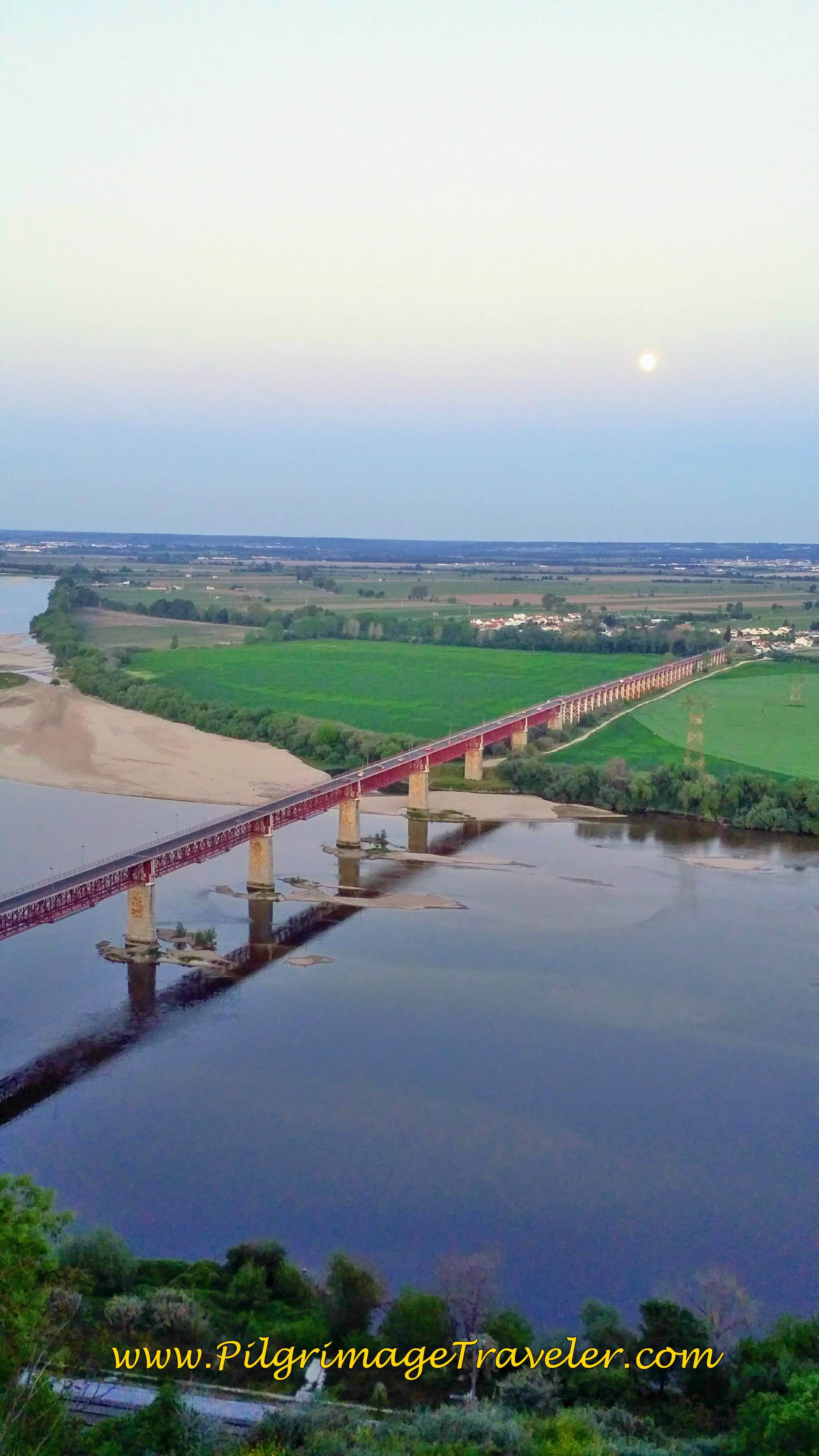 Full Moon Rising Over the Tagus River, Santarém, Portugal