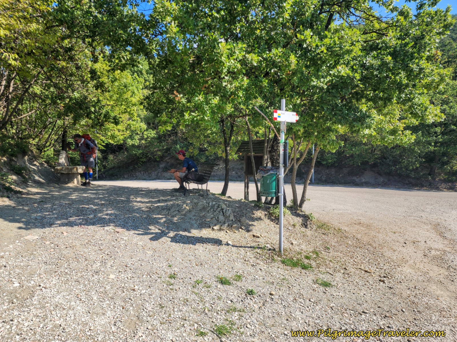 Rest Area and Fountain at T-Intersection Rest Area and Fountain at T-Intersection