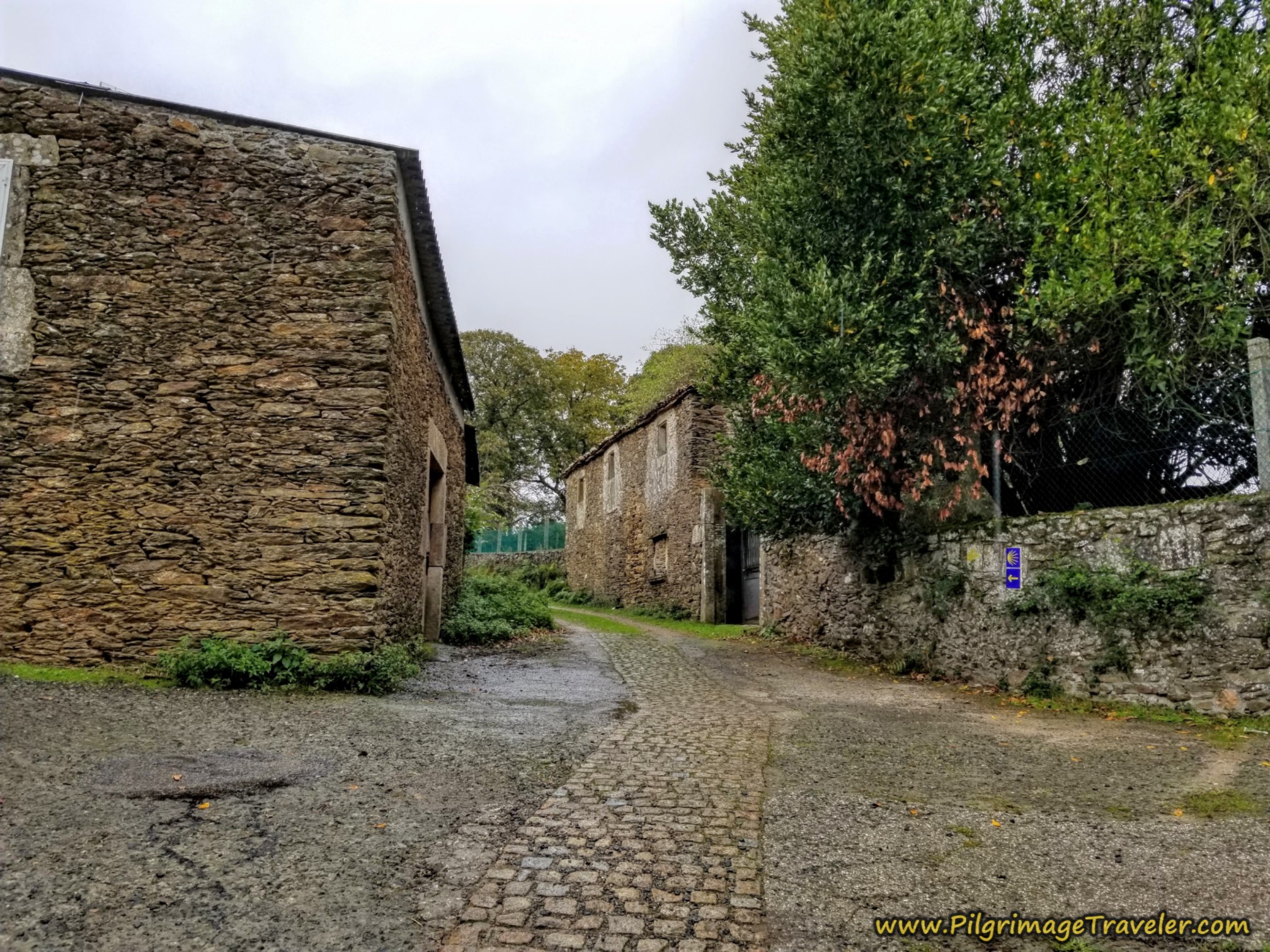 Straight on Here Through Stone Buildings