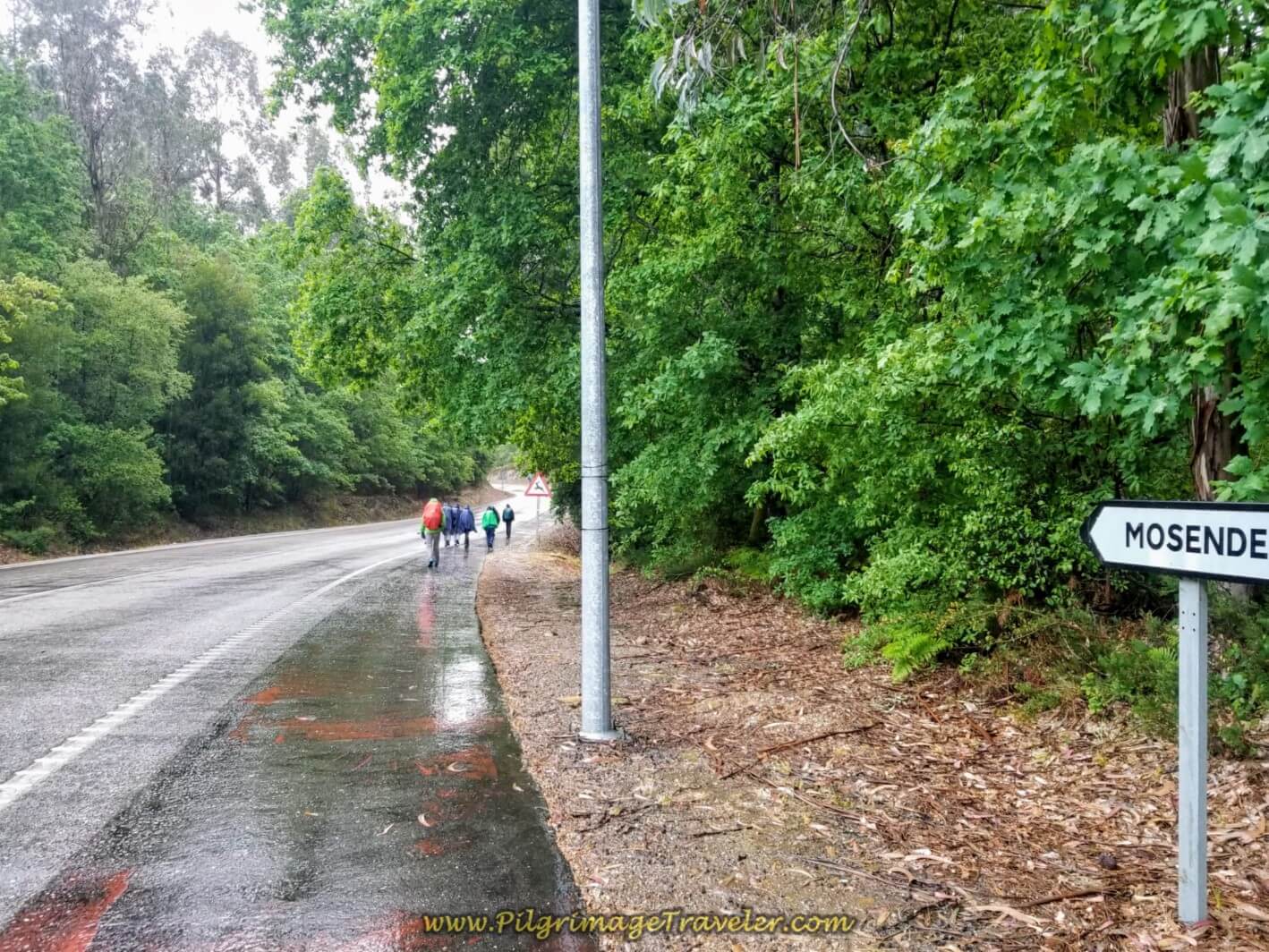 Wide, Safe Shoulder on the PO-342 on day twenty of the Portuguese Way on the Central Route