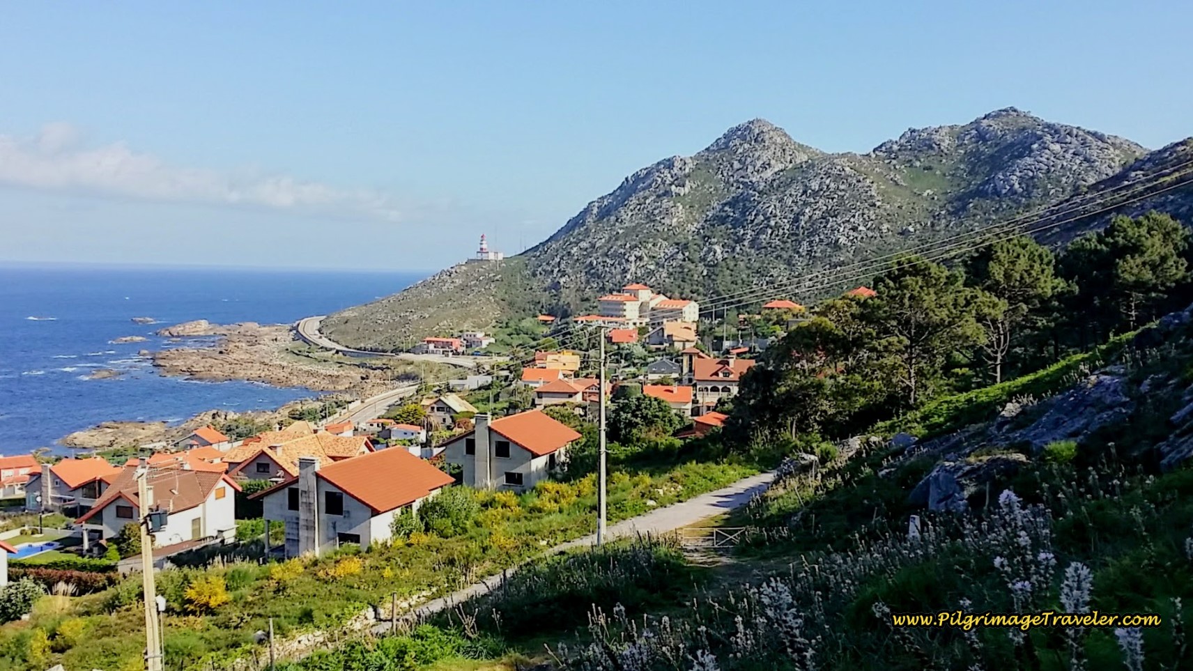 View of As Mariñas and Lighthouse at Cape Silleiro