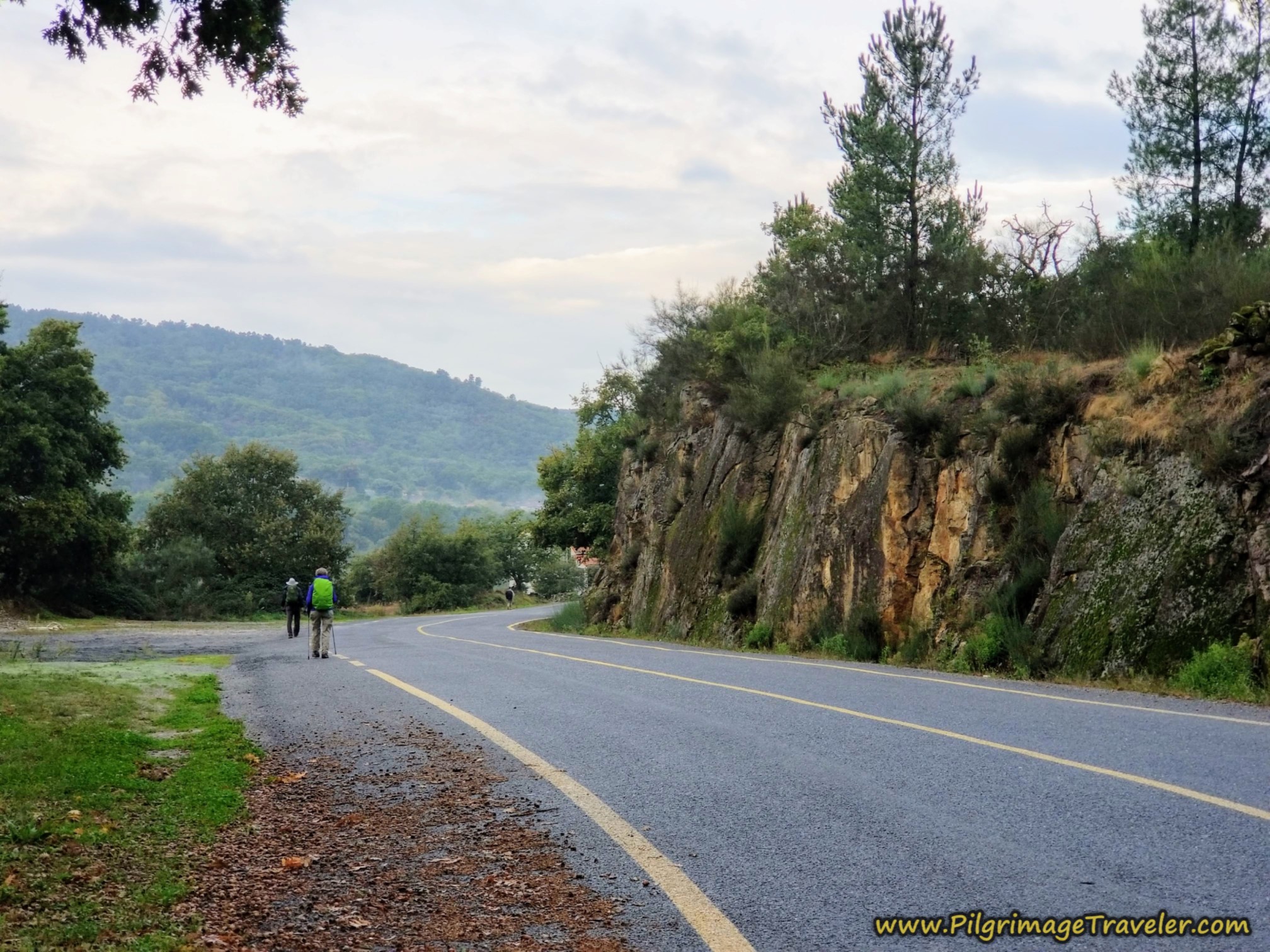 The Pavement Towards Ousende, Camino Sanabrés, Xunqueira de Ambía to Ourense