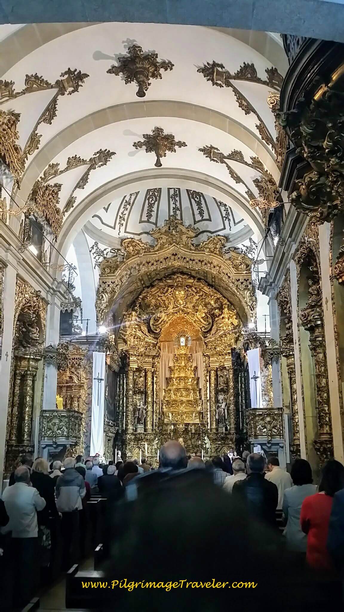 Main Altar of the Igreja dos Carmelitas in Porto, Portugal