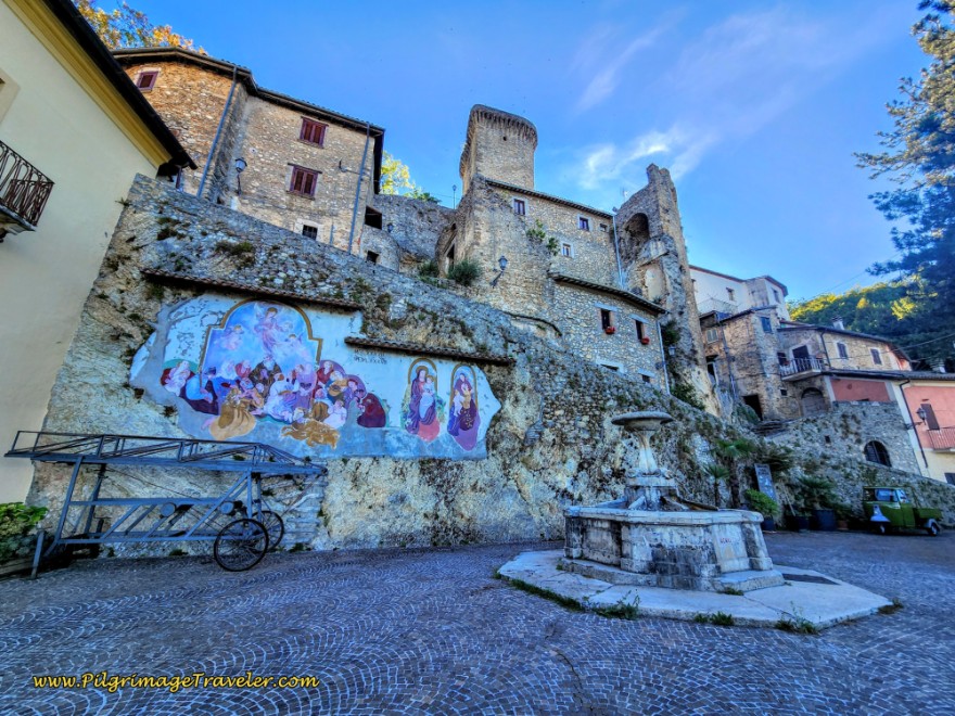 Way of St. Francis: Day Eighteen, Poggio Bustone to Rieti - Torrione del Cassero and Ramparts Above, Cantalice