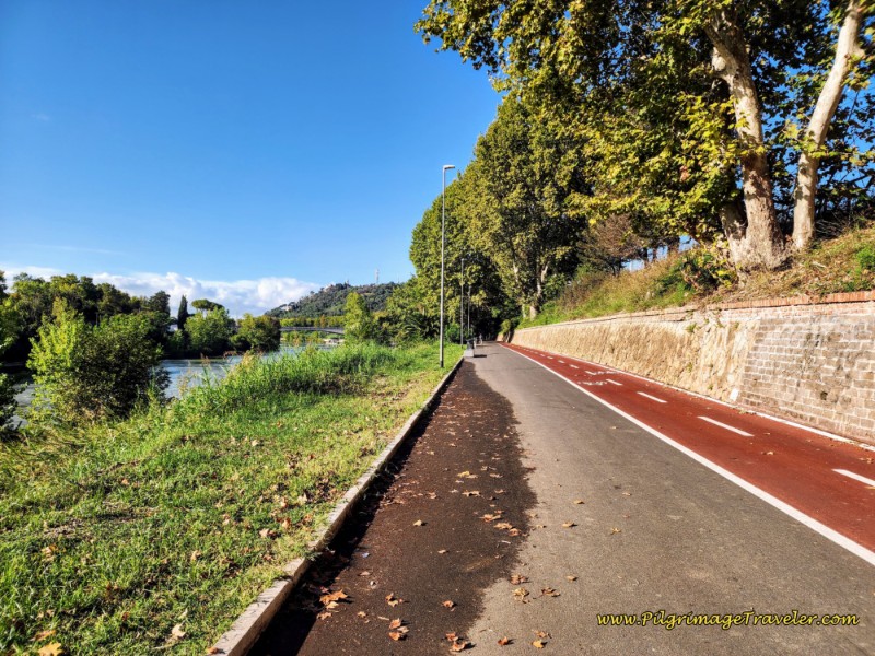 Way of St. Francis: Day Twenty-Three, Monte Sacro to Rome - Bikeway Along the Tiber River