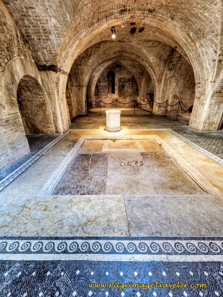 Way of St. Francis: Spoleto, Italy - Casa Romana Atrium with Mosaic Floors