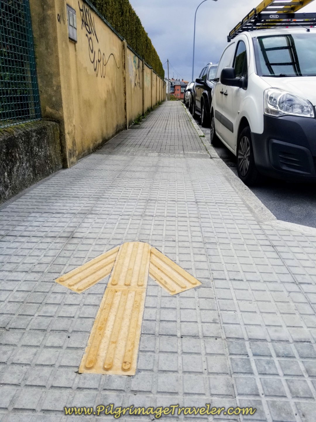 Yellow Arrow on Pavement Yellow Arrow on Pavement