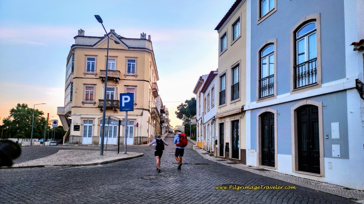 Stay Right at 1st Intersection, onto the Rua Fábrica da Fiação