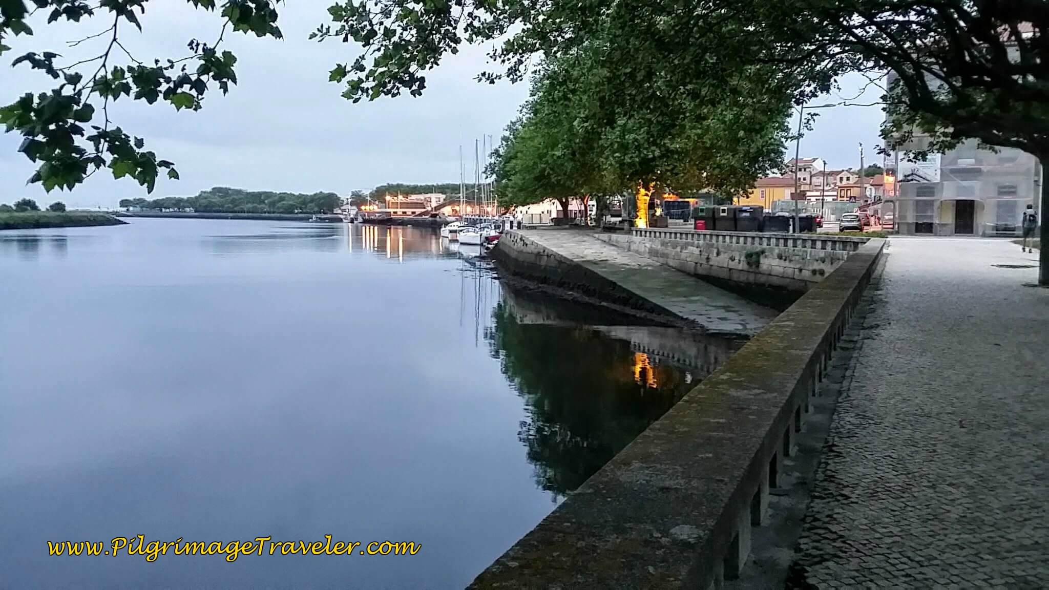 The Senda Litoral Along the Rio Ave on day sixteen of the Camino Portugués on the Coastal Route