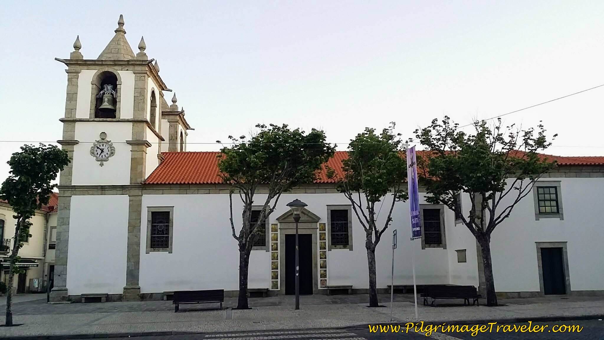 Walk in Front of the Igreja Matriz de Esposende on day seventeen of the Camino Portugués