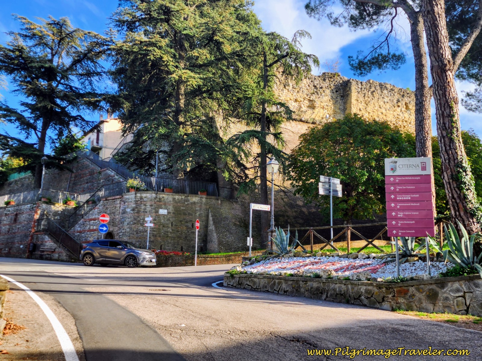 Entering Citerna on the Way of St. Francis, Sansepolcro to Citerna Entering Citerna on the Way of St. Francis, Sansepolcro to Citerna