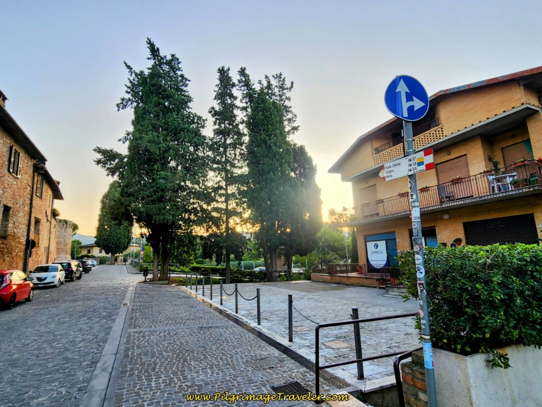 Way of St. Francis: Day Twelve, Spello to Trevi, First Sign Leaving Spello