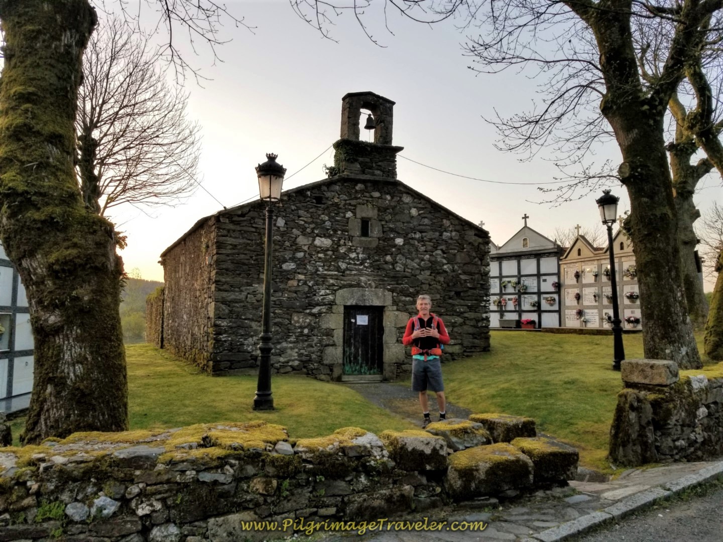 Historic Parish Church of Hospital de Bruma on day seven of the Camino Inglés