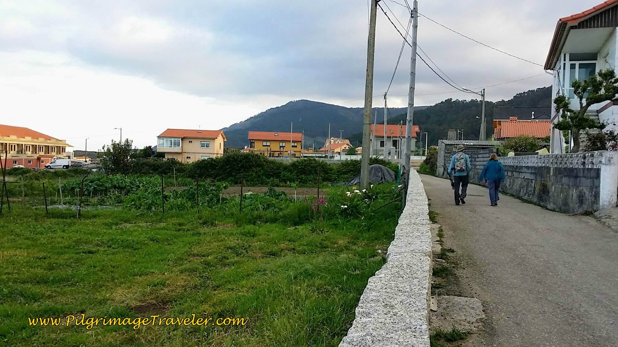 Starting Out on Quiet Road in Viladesuso on day twenty, Camino Portugués