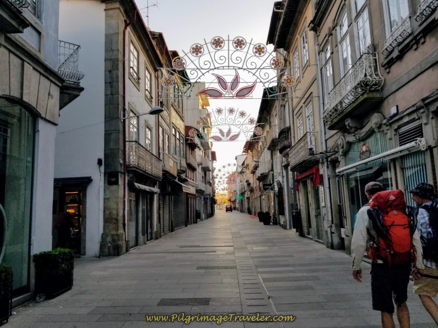 Through the Sleeping Streets of Barcelos on day seventeen on the Central Route of the Camino Portugués