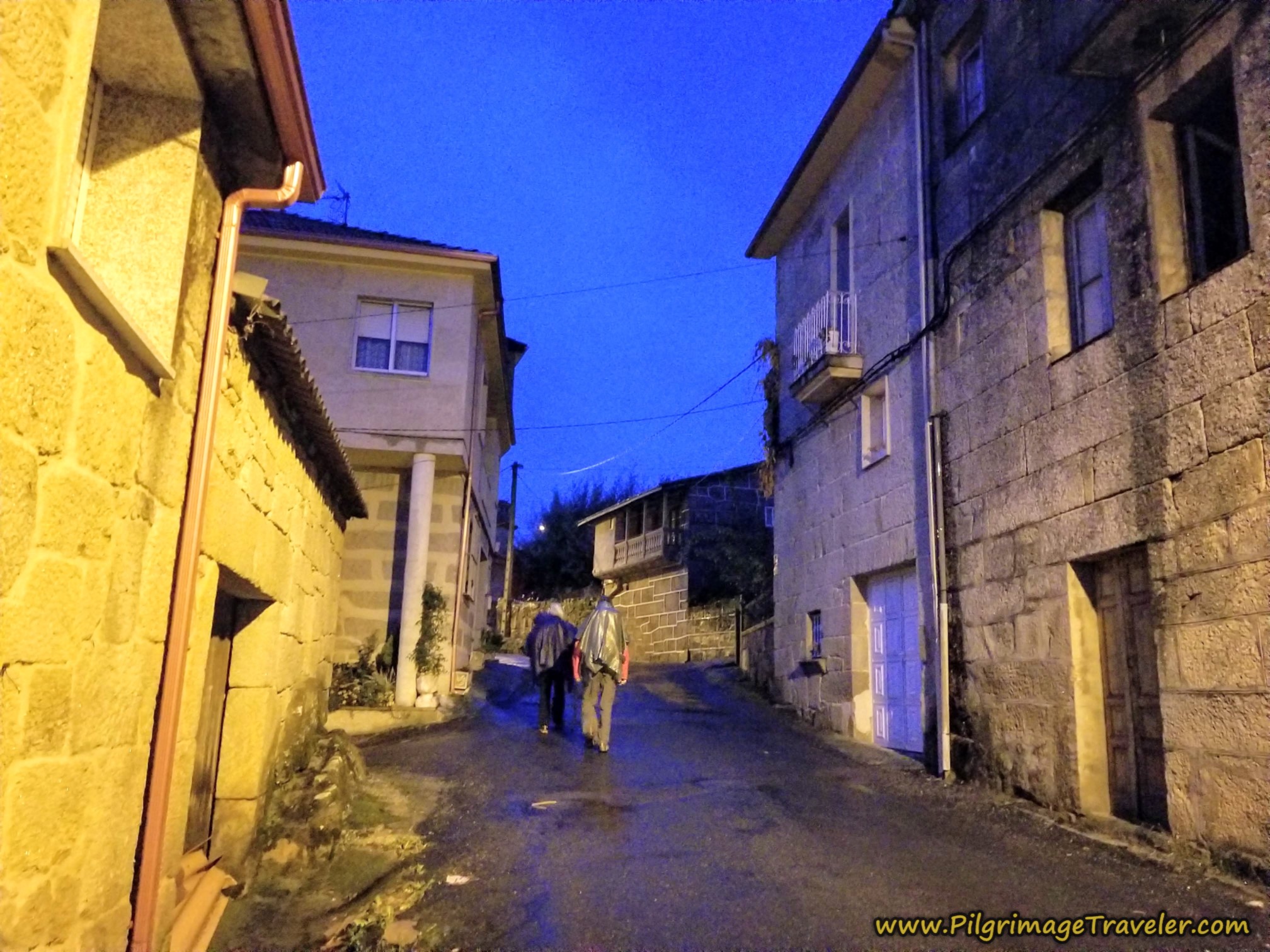 Walking Through Vilar de Barrio at Dawn