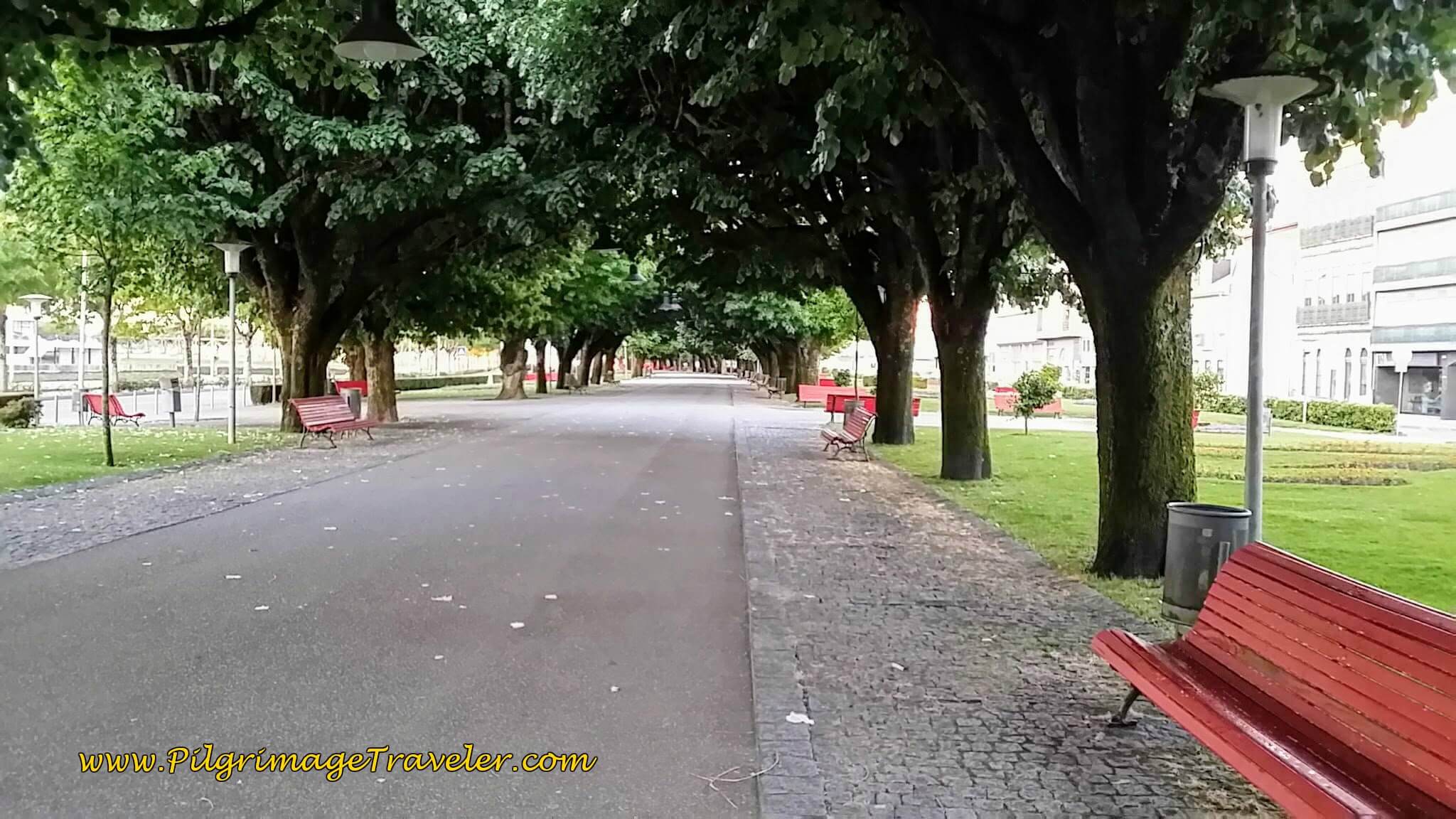 Jardim da Marginal, along the Limia River, Viana do Castelo on day eighteen of the Camino Portugués on the Senda Litoral