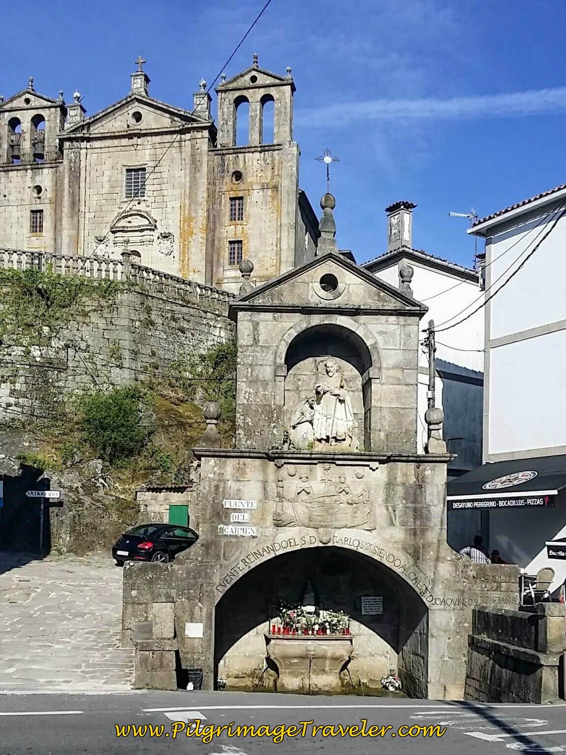 Fuente del Carmen in Padrón on Day Twenty-Four, Portuguese Way