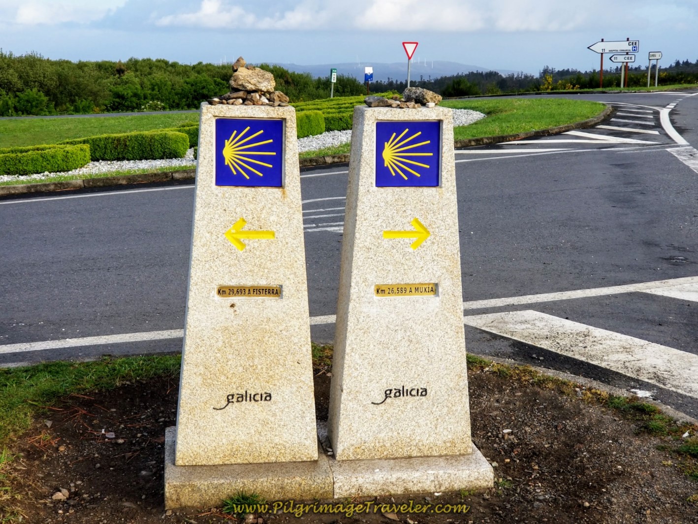 Muxía or Finisterre Kilometer Waymarkers