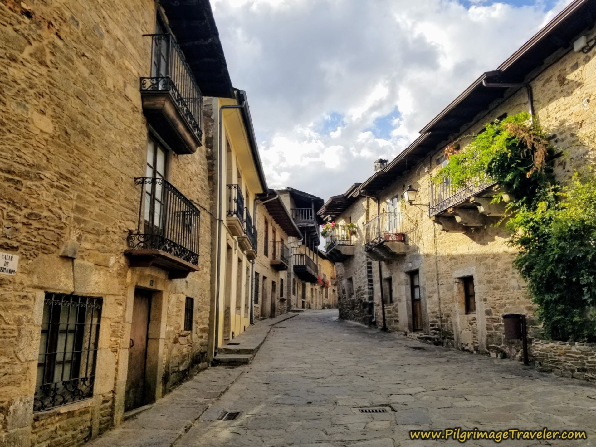 Looking Up the Calle de San Bernardo, Puebla de Sanabria