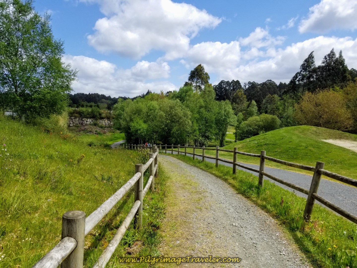 Walking Through the Golf Course, the Club de Golf de Miño on day three of the Camino Inglés