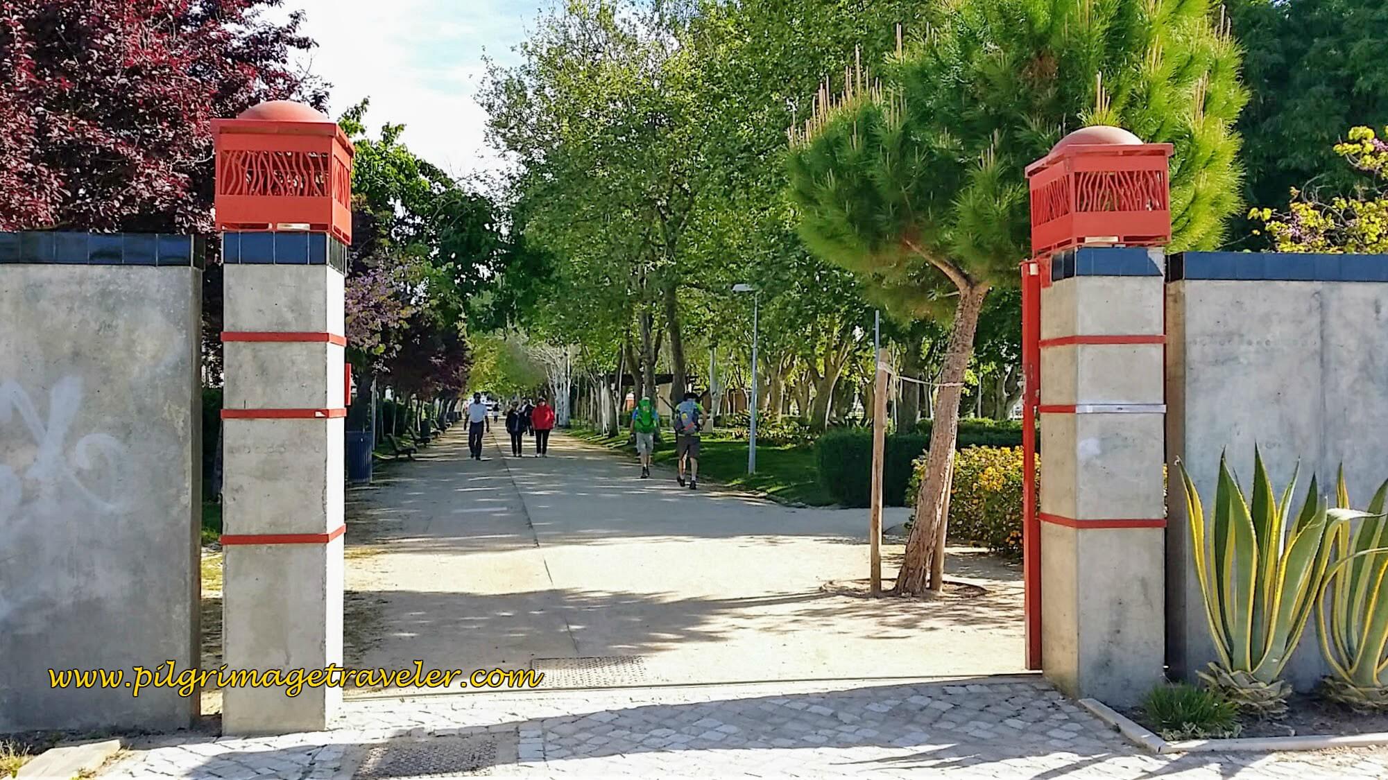 The Entry Gates of the Park Jardim Municipal Constantino Palha, Vila Franca de Xira, Portugal