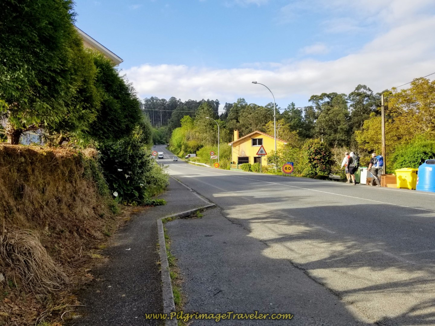 The Camino Joins the N-651 on day four of the Camino Inglés