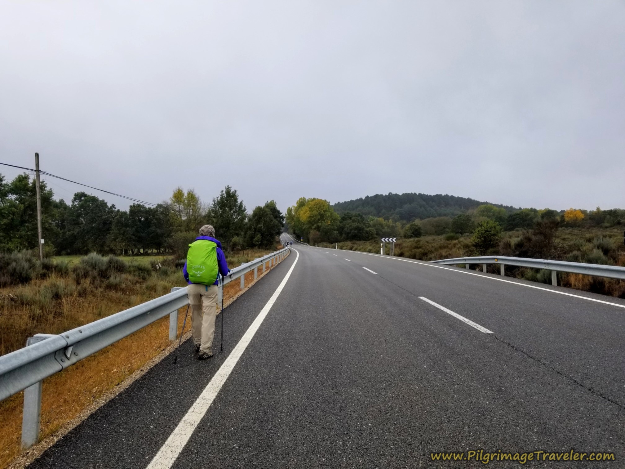 On the N-525 Again on the Camino Sanabrés from Puebla de Sanabria to Lubián