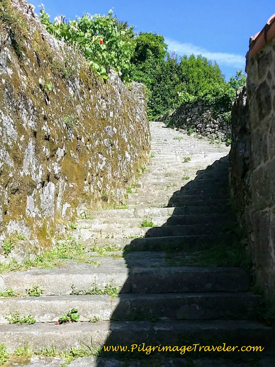 Stairway to Santiaguiño do Monte in Padrón on Day Twenty-Four, Portuguese Way