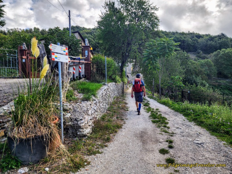 Way of St. Francis: Day Fifteen, Spoleto to Macenano - Walk Through Farm Buildings