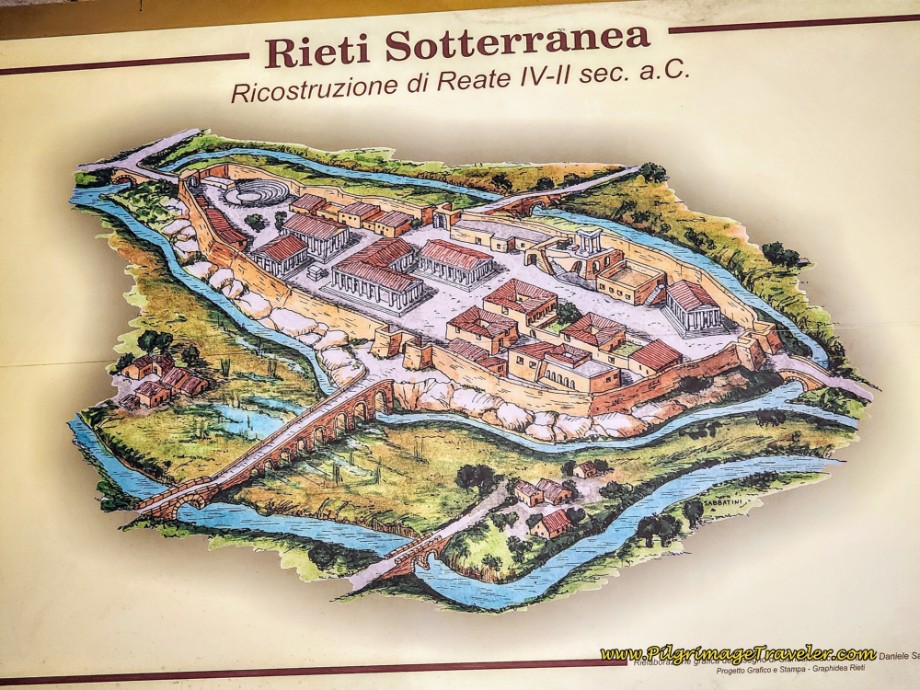 Way of St. Francis: Rieti, Italy - Rieti Sotterranea Map