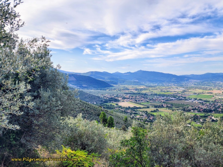 Way of St. Francis: Day Thirteen, Trevi to Poreta - Expansive Views Over the Plain Towards Portela