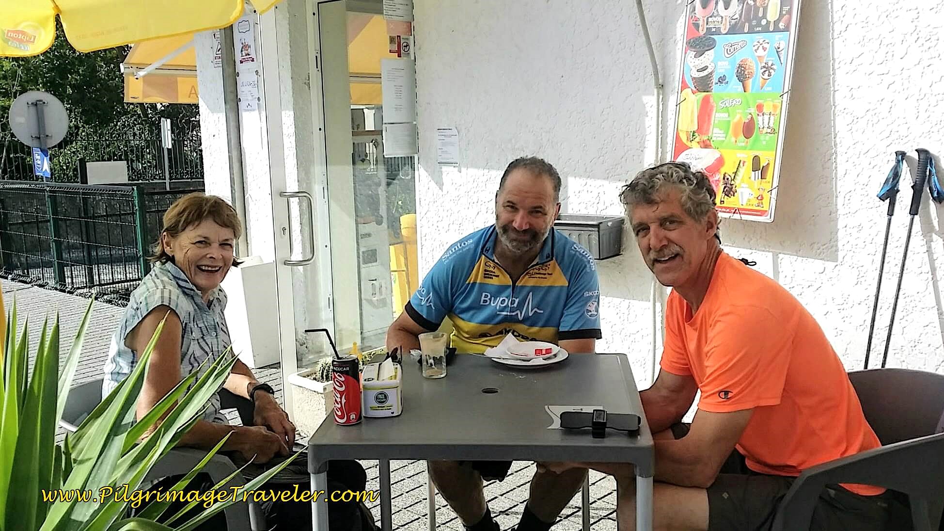 Christine, Chris and Rich at the Alfazema Pastelari