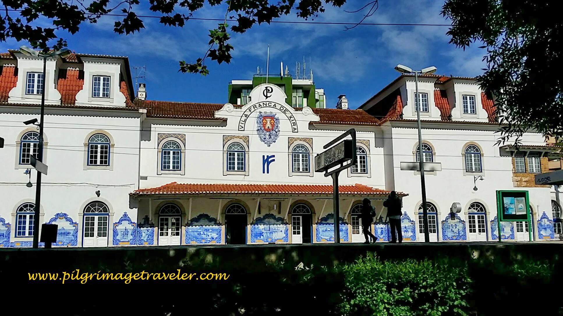 The Famous Train Station at Vila Franca de  Xira, Portugal