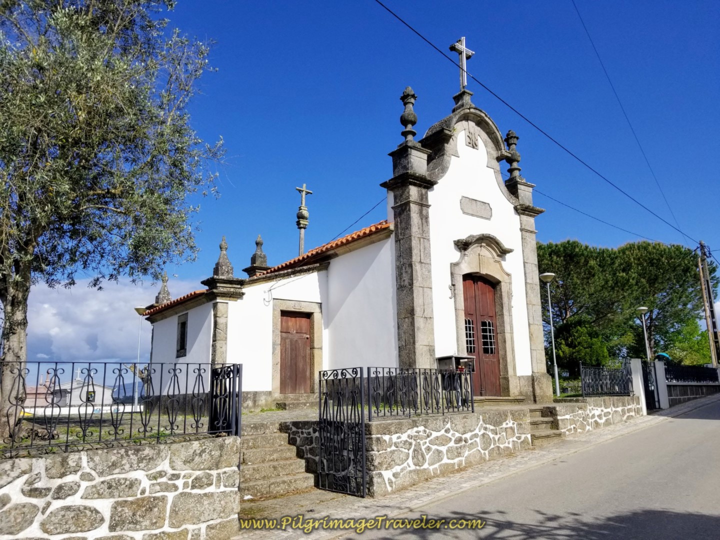 Chapel in Fontoura on day nineteen on the Central Route of the Portuguese Camino