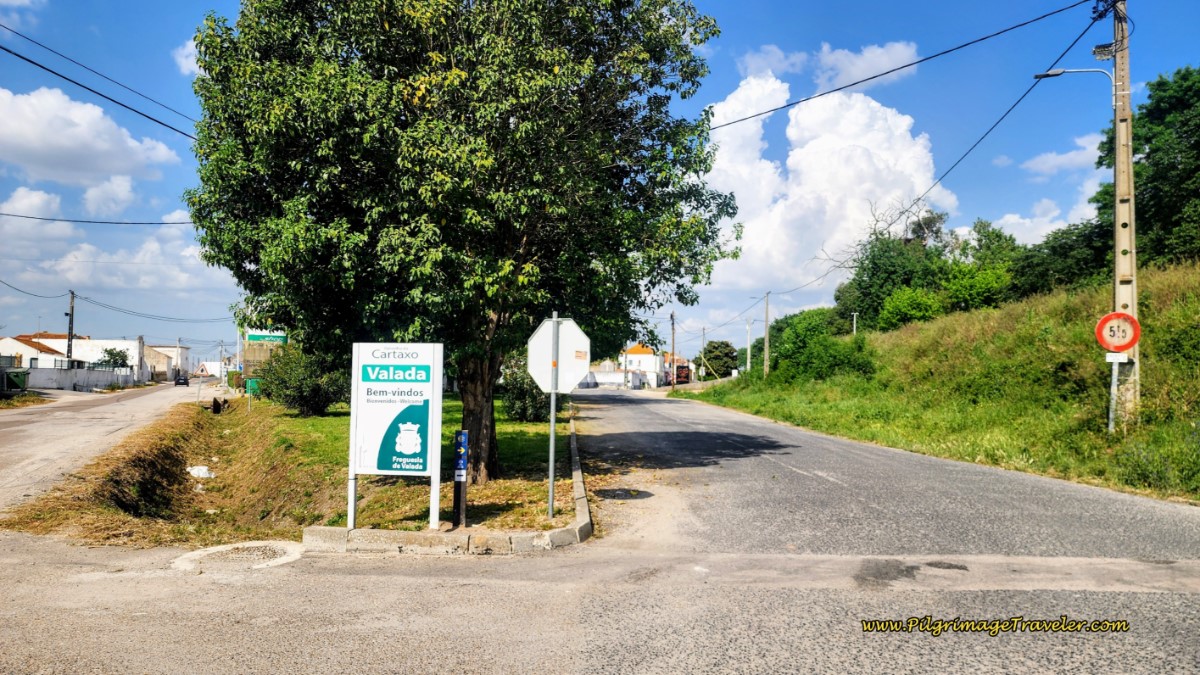 Right Turn off the N3-3 Into the Town of Valada