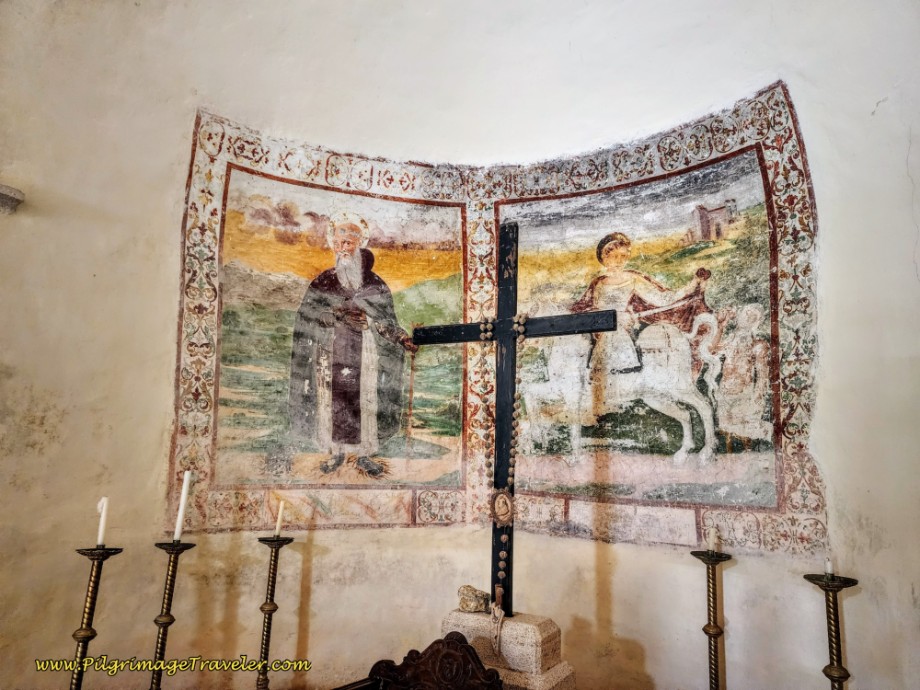 Way of St. Francis: Day Twenty, Poggio San Lorenzo to Ponticelli - Frescoes, Frescoes of the Chiesa di San Martino