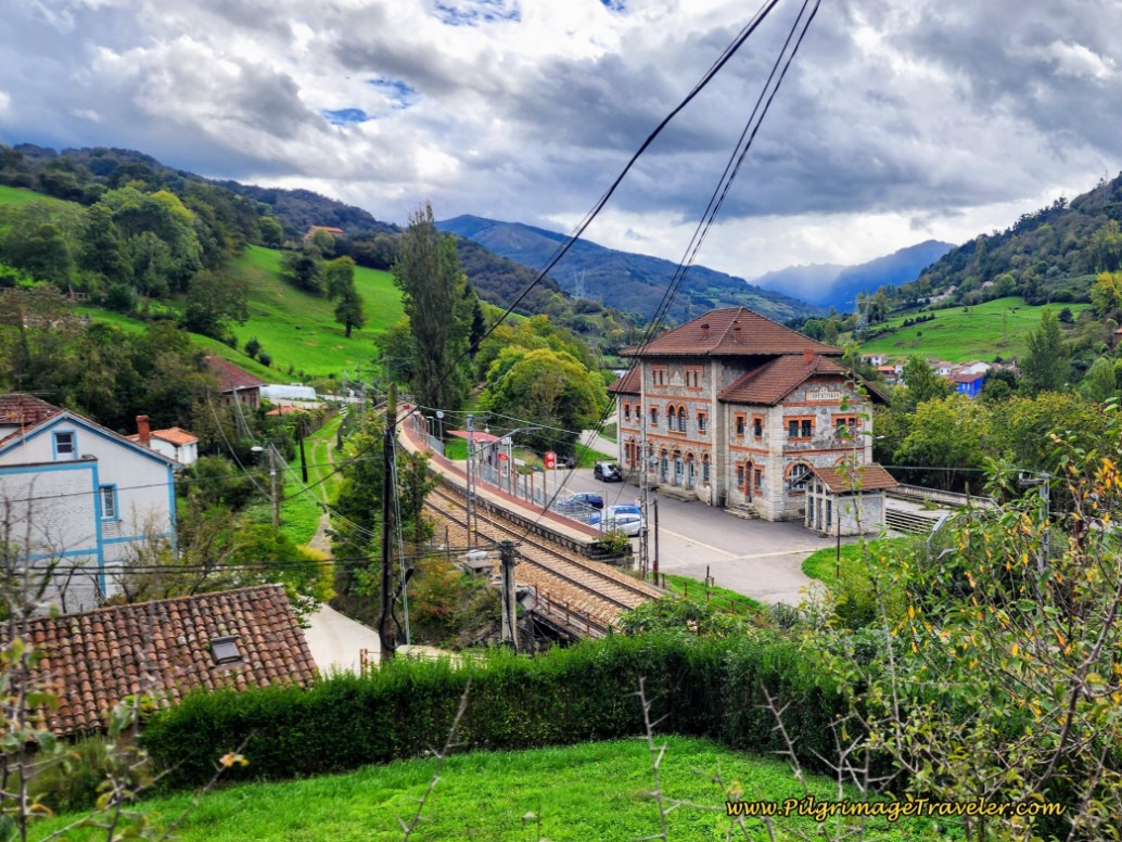 Look Back at Santa Cristina and the Train Station Look Back at Santa Cristina and the Train Station